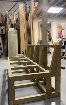 Geraamte van een tuinbank - Rotterdam